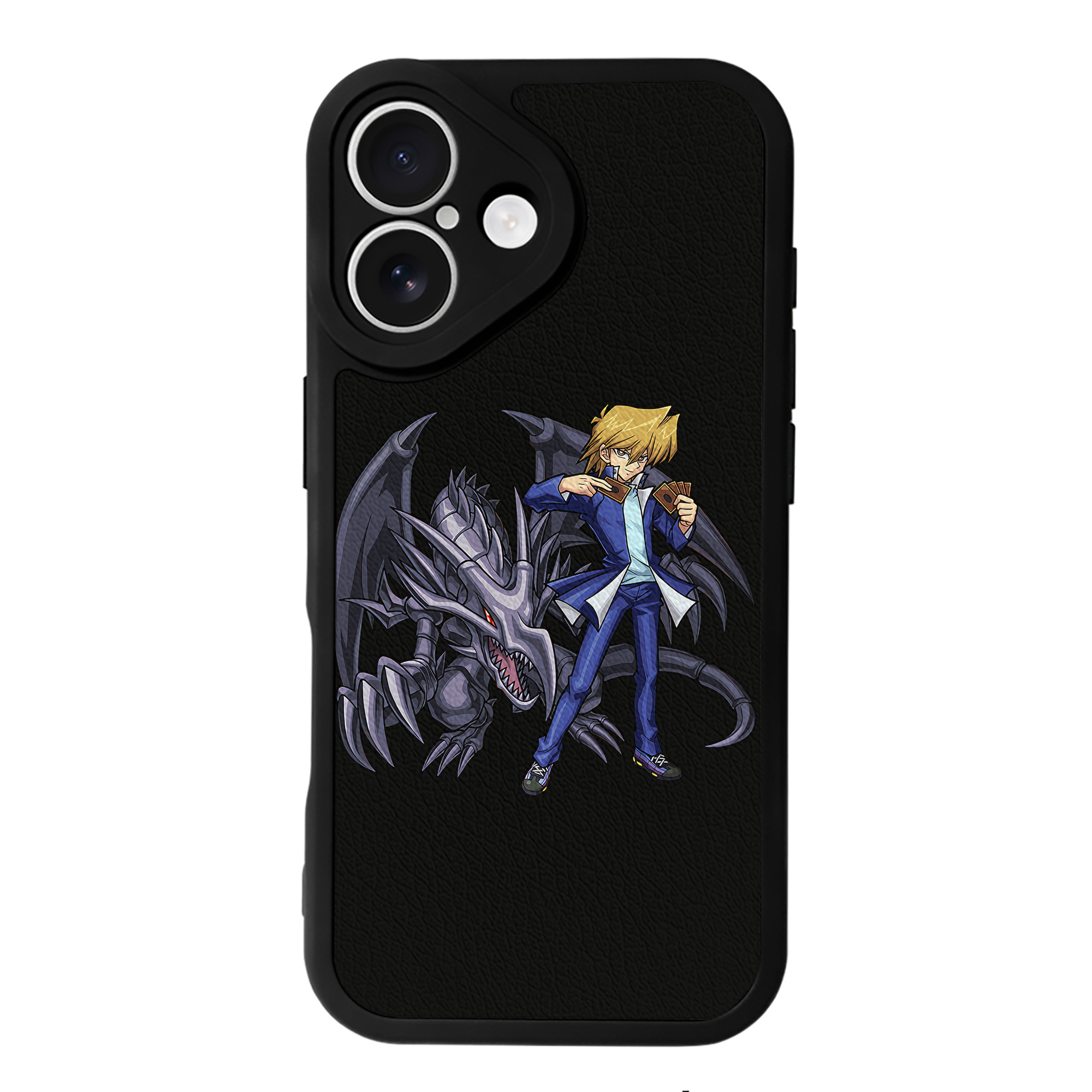 （画像用） 遊☆戯☆王 Yu-Gi-Oh! 【iPhone 16シリーズ対応】シリコンスマホケース（レザー調） 材質：シリコン